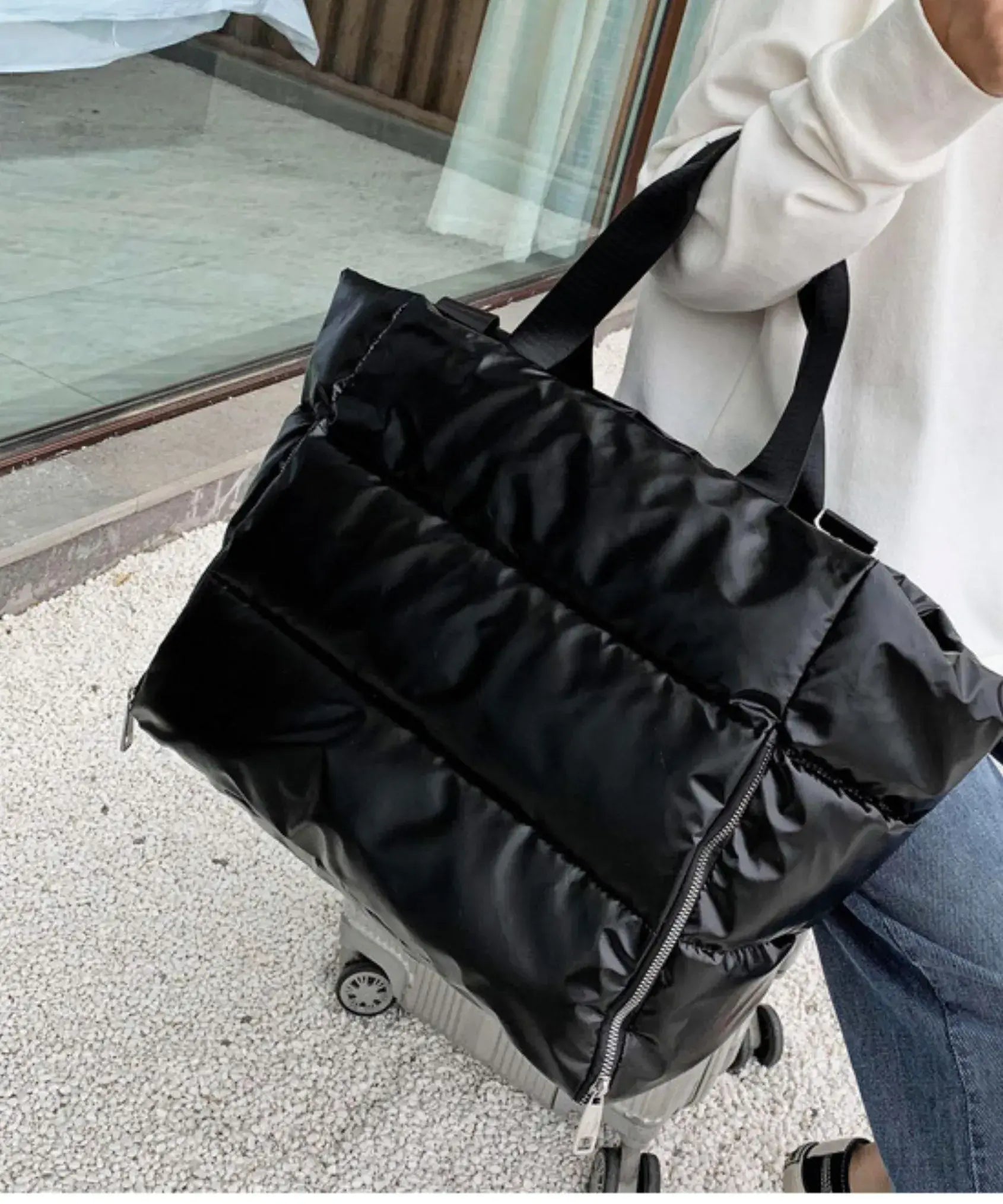 Puffer Duffle Gym Bag