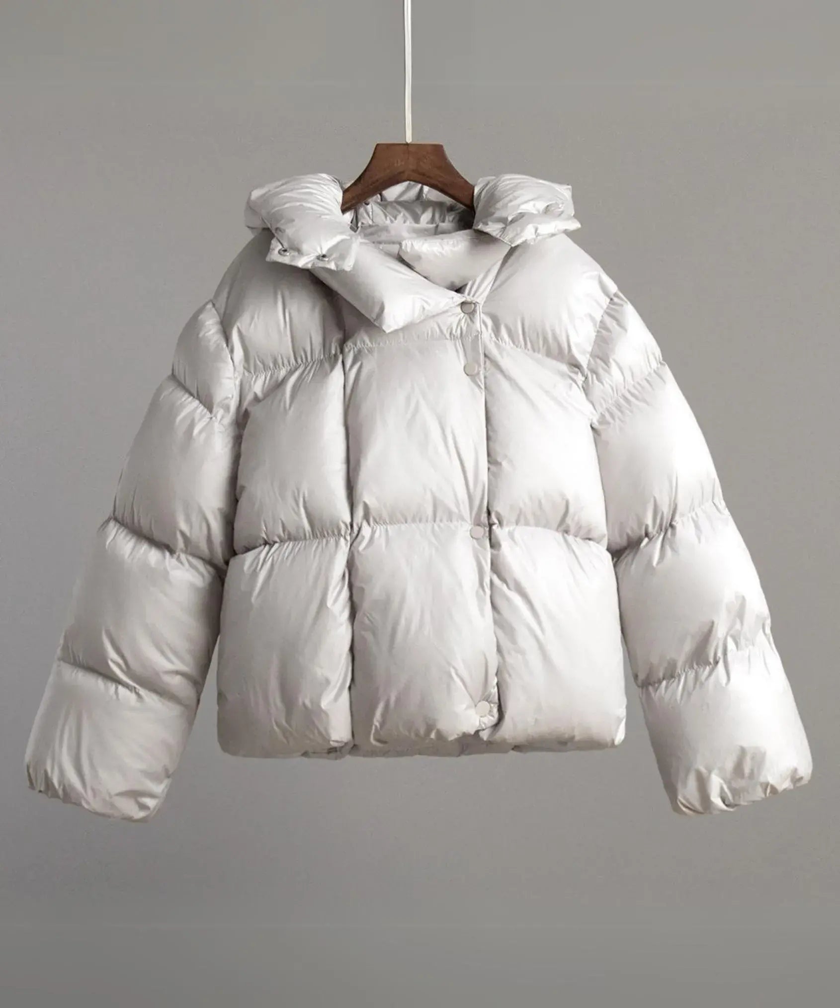 Short Puffer Jacket Cotton-padded